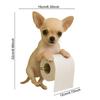 Fun Dog Wall-Mounted Toilet Paper Holder - Durable Resin Bathroom & Kitchen Tissue Roll Organizer Decor
