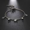 Korean Butterfly Crystal Bracelets on Hand for Women Stainless Steel Charm Bracelet Jewelry Valentine's Day Gift
