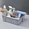 1Pcs 2-Grid Divider Tool Storage Box Portable Plastic Hardware Toolbox With Handle Handheld Basket Storage Box