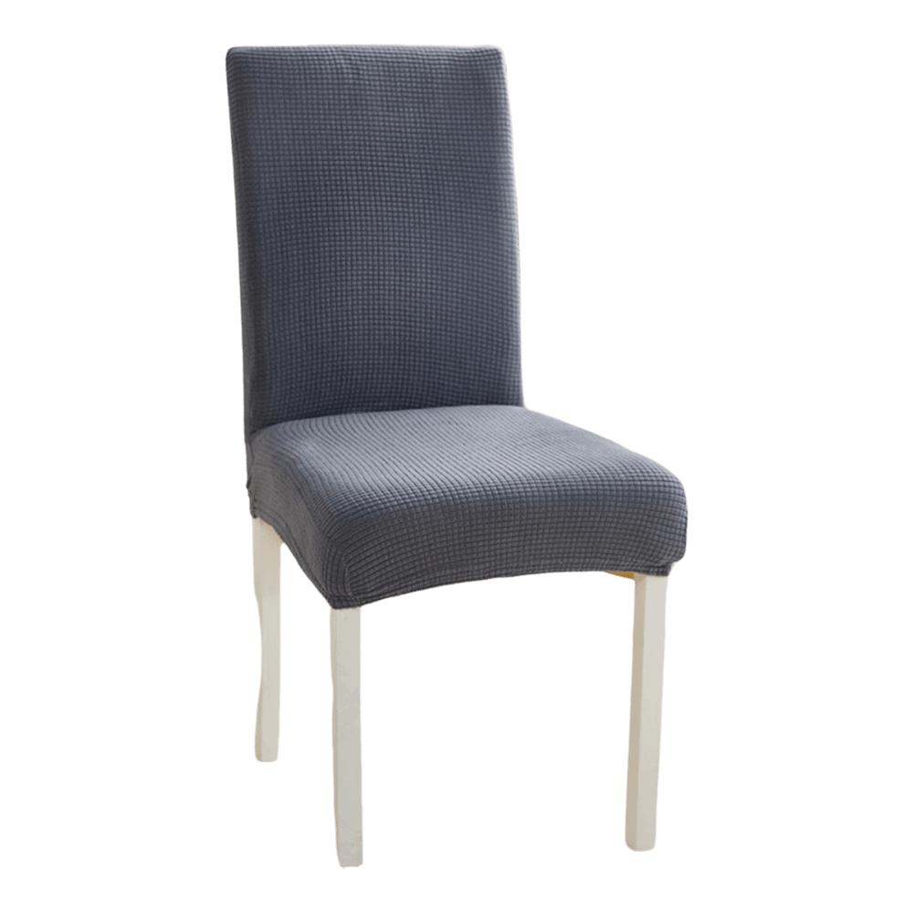 High Elastic Seat Cover Plain Color Stool Cover Dining Chair Cover Wedding Banquet