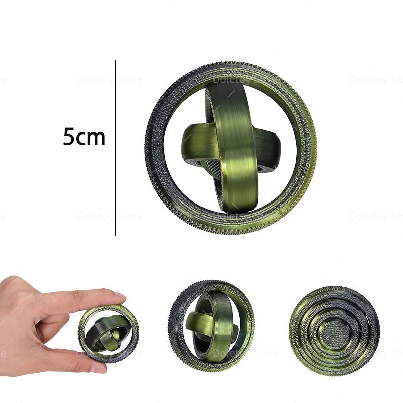Hot 3D Fidget Spinner Rotating Ball Toy Creative Fingertip Gyroscope Gravity Rotation Anxiety Relief Novelty Decompression Toy