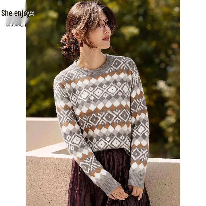 Women s Casual Knit Pullover Sweater M