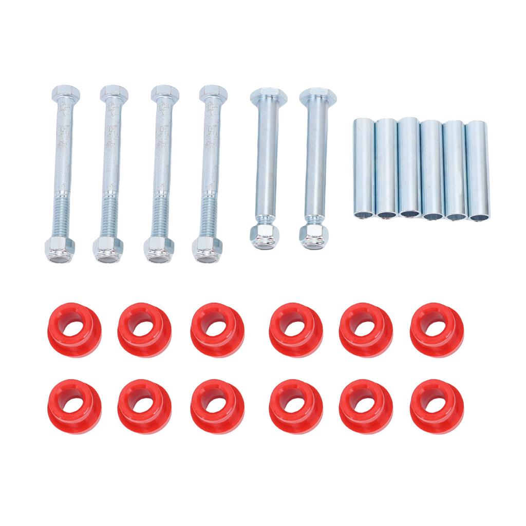 Golf Cart Rear Leaf Spring Polyurethane Bushing and Sleeves 70291G02 Replacement for EZGO TXT Medalist 1994 Up Red