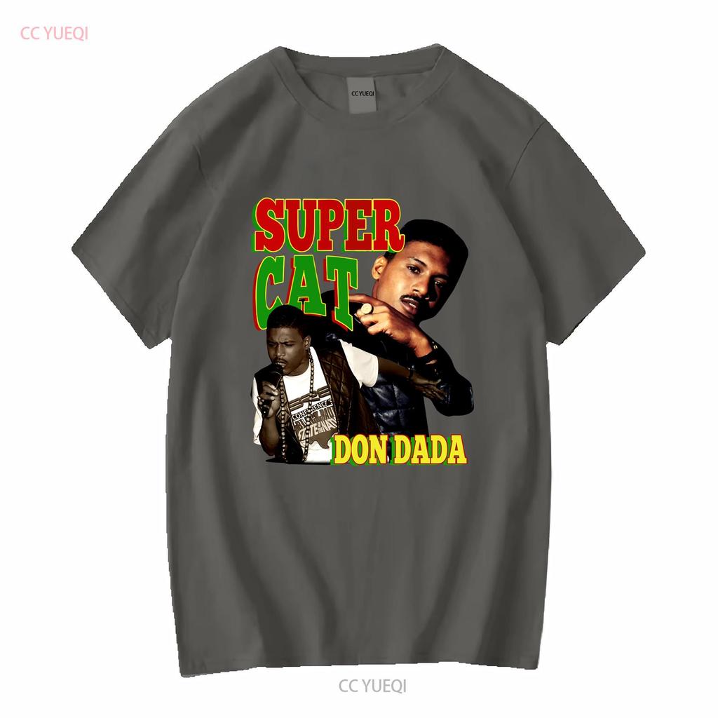 Super Cat Don Dada T-Shirt 90er Hip Hop Dancehall Reggae Dub Ska Plattenlabel Jamaika Studio One lange oder kurze Ärmel Vintage