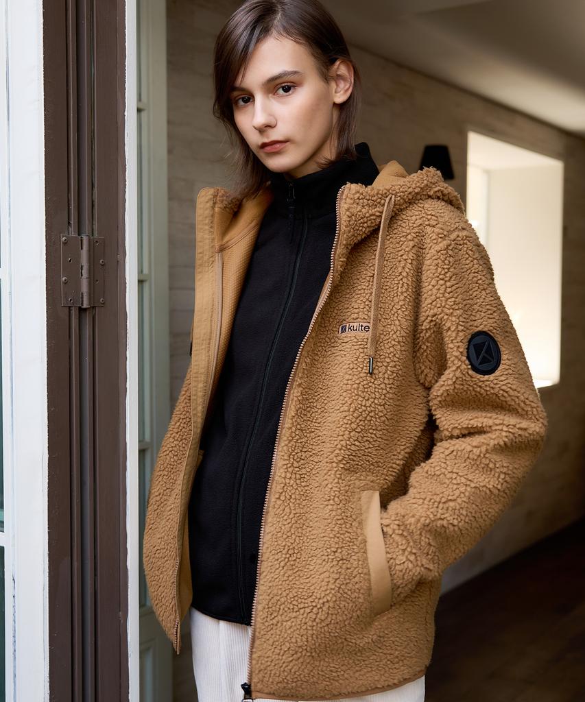 Kulte Windproof Sherpa Fleece Brown