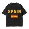 Spain Spanish Flag  T Shirt  Harajuku T Shirts Short Sleeve Awesome Tops Beach Cotton Breathable Oversized Tees