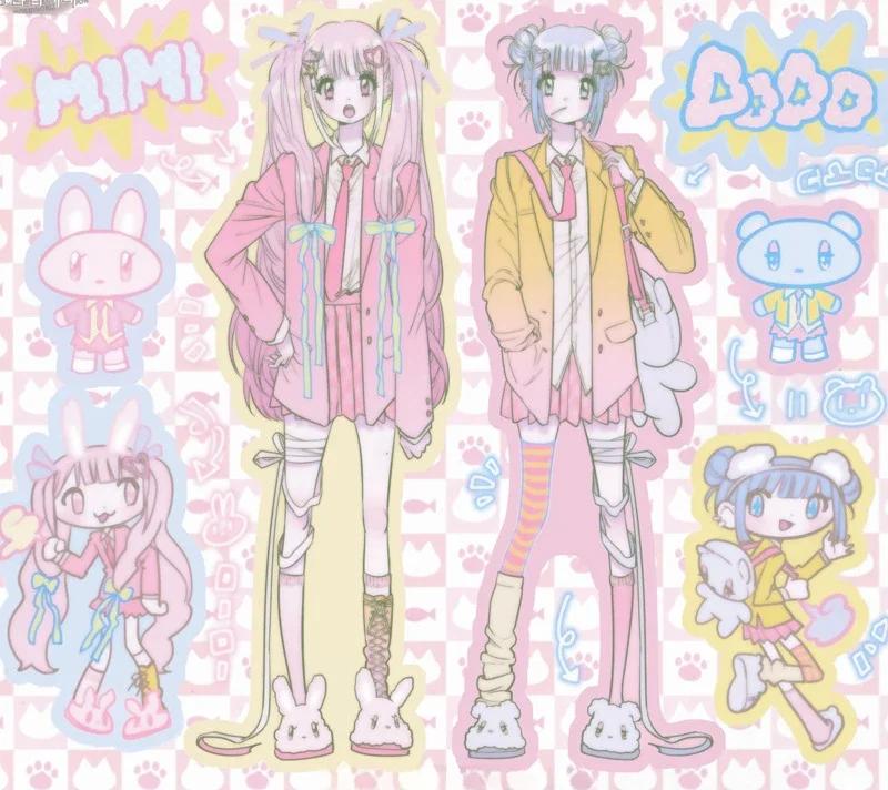 CuteNew Sticker Girl Korean Character Sticker Handbook Material