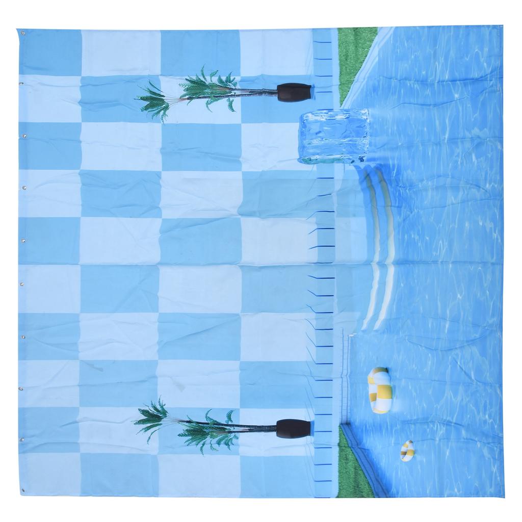 Shower Curtain Waterproof Polyester Decorative Curtain with 12pcs Hook for Bathroom Home Decoration