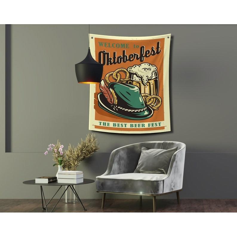Munich Oktoberfest tapestry 75x100 чёрный