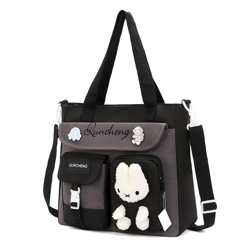 

Сумка для книг для школьников, большая вместимость, женская сумка для средней школы, рюкзак через плечо