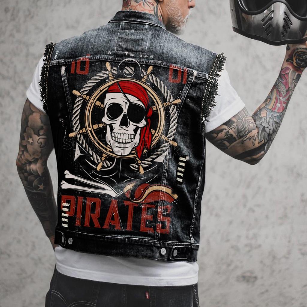 2579 * Foreign trade men's vest casual tooling hole locomotive men's sleeveless top cross-border
