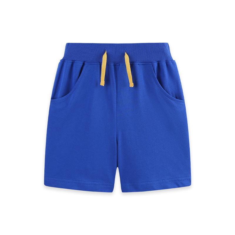 Summer New Arrivals Children s Trousers Knitted Boys  Sports Trousers Solid Colour Casual Children s Cropped Trousers 7Y(125cm）