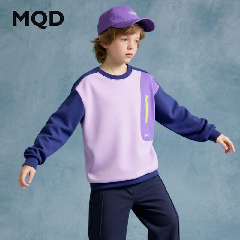 MQD Boys  Color-block Crew Neck Sweatshirt 120cm