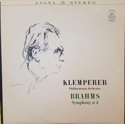 LP Record OTTO KLEMPERER PHILHARMONIA ORCHES  Brahms Symphony No 4 In E Minor Op S235546 ANGEL US Classical Used