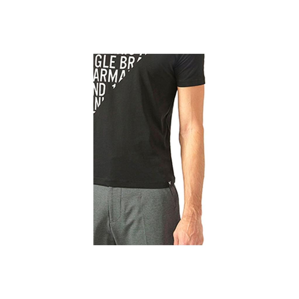 Emporio Armani Printed Crew Neck Short Sleeve T-Shirt Men tops Black 3Z1T72-1JPZZ-0999