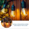 20pcs Hanger Hooks With Screw Anti-rust Waterproof Indoor Outdoor Light Hooks Clips For Hanging Fairy Lights Party Supplies Kaesi - DD