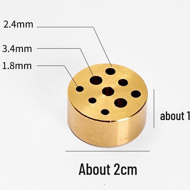 Lotus Alloy Multi-Hole Incense Holder and Burner for Aromatherapy