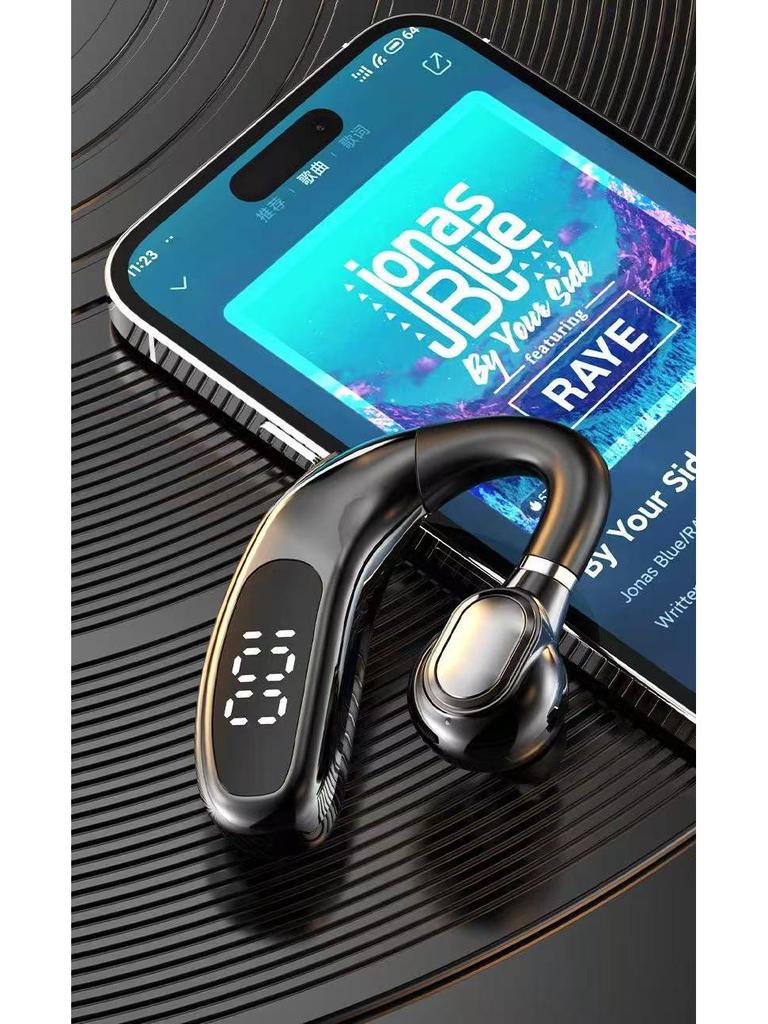 2025 Wireless Bluetooth Single Ear Hook Headphones for Driving, Compatible with Huawei, Vivo, Apple, Oppo, and Xiaomi