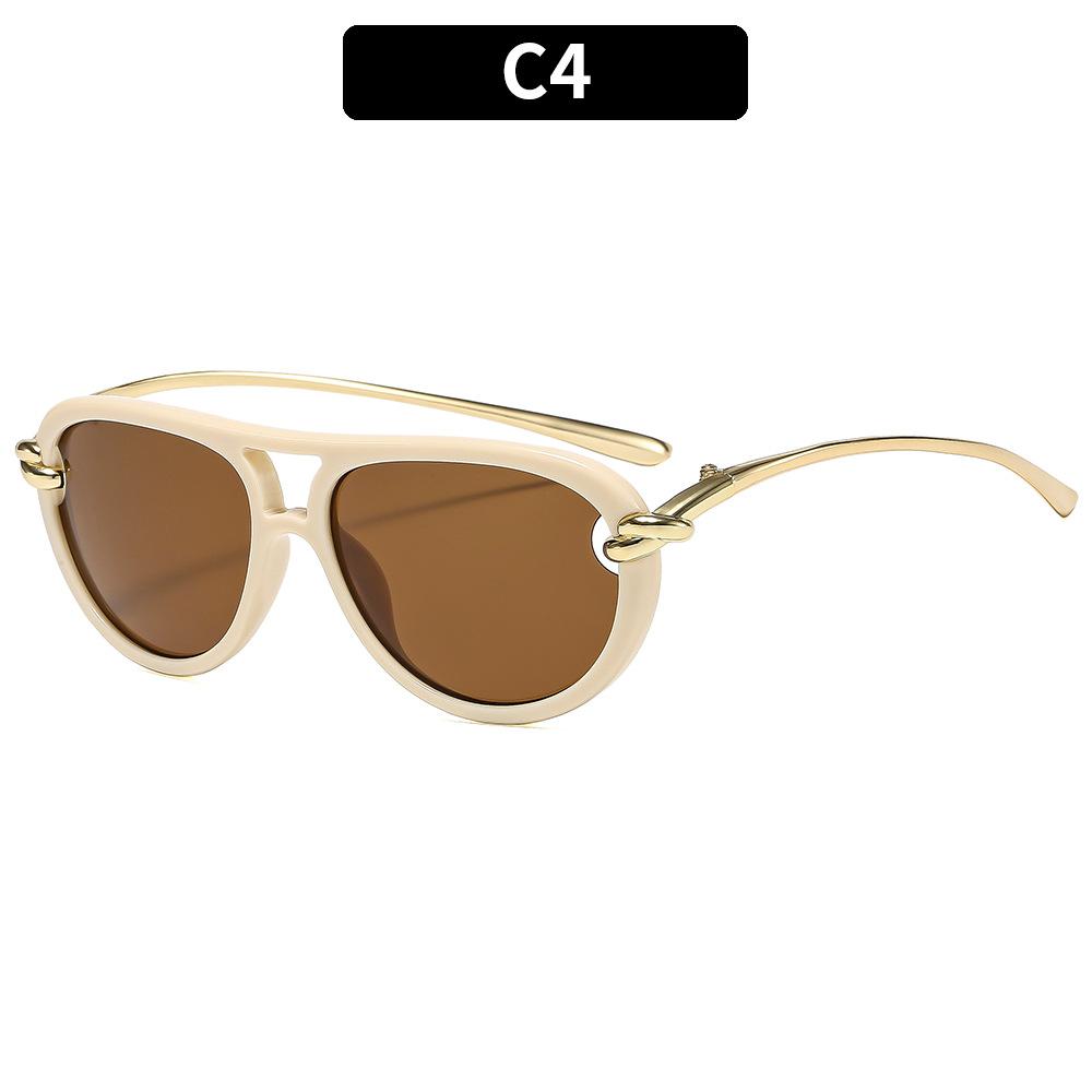Ladies Sunglasses, Fashion Knot Double Beam Sunglasses