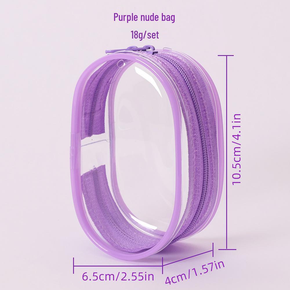 10cm Transparent Dustproof PVC Blind Box Display Bag - Mini Cute Ins Style Stroller Bag with Pendant Holder