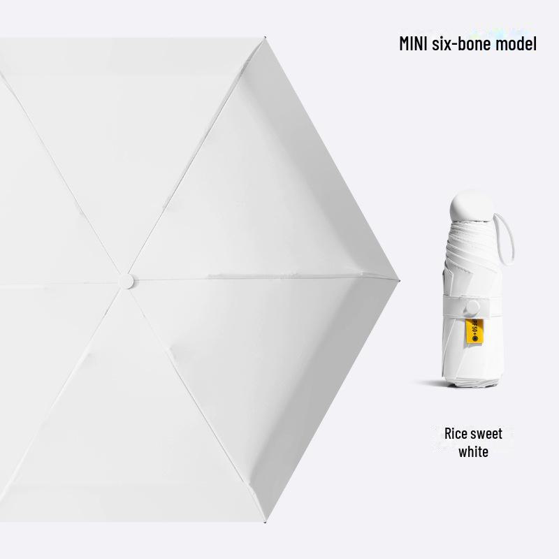 50% Folding Women's Dual-Purpose Mini Portable Pocket Capsule Umbrella - High-Grade Sun Protection
