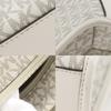 Michael Kors Mirela Small Handbag 35F2G7ZC5B 2WAYShoulder Signature White PVC Women Used