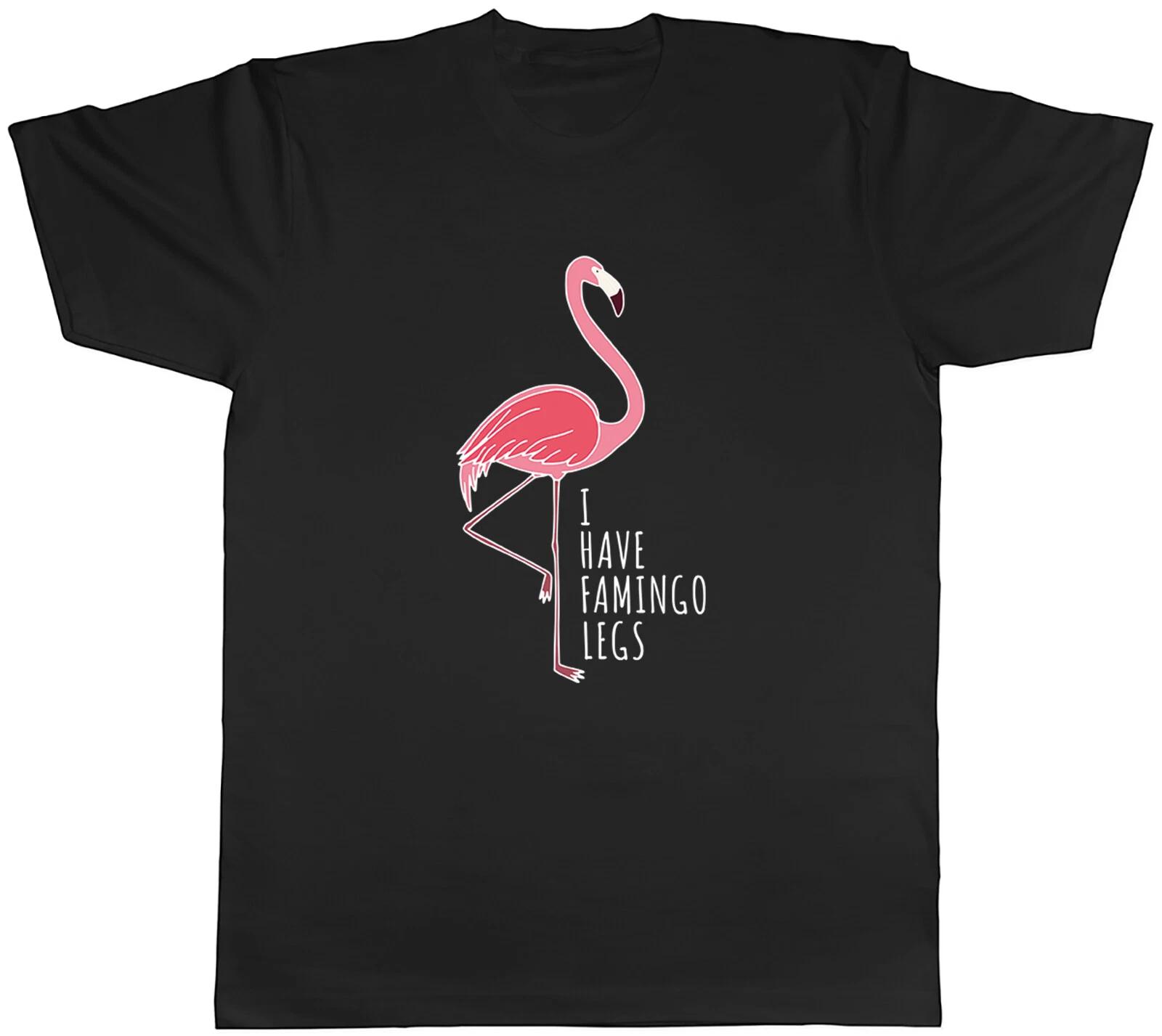 Funny Flamingo Mens T-Shirt I Have Flamingo Legs Tee Gift S