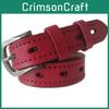 Leather Belt For Women With Simple Design And Silver Alloy Buckle