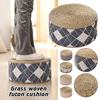 Estilo Japonês Crianças Acolchoado Futon Almofada de Meditação Tatami Rattan Redondo Almofada de Yoga Palha Natural Tecida Almofada de Prostração Decoração