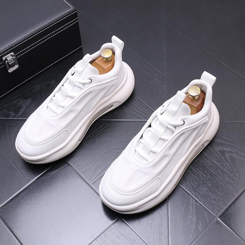 Fashion New spring and summer men's boots small white leisure youth all match breathable running shoes Zapatos Hombre a6