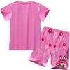 Kids Boys Girls Anime Cartoon Labubu Print Casual Short Sleeves T-shirt Shorts Clothes Set