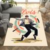 Elvis Presley Tribute Floor Mat Design for Dormitory Living Rooms Game Room Decorate Room Antislip Carpet Anime Office Decor