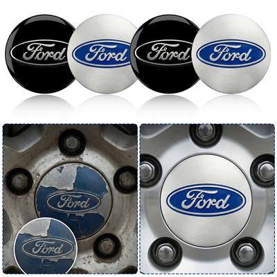 4Pcs 65MM Car Emblem Wheel Center Hub Cap Covers Auto Rim Cover For Carnival Fox Figo Mondeo Escort Fusion Evos Escape Flex Kuga Vertrek GT