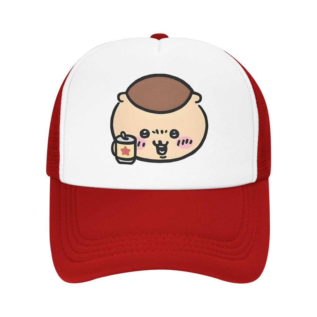 Unisex Chiikawas KuriUnisexju Trucker Cap Fashion Mesh Baseball Cap Polyester Hat Sun Hats Adjustable Golf Hats Autumn