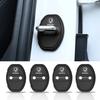 VMAD6 4pc Car Door Mute Damping Cushion Silicone Door Lock Buckle Door Protective Cover For Skoda Rapid Fabia 1 2 Karop Kamiq Superb