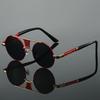 Fashion Vintage Round Sunglasses Retro Luxury Design Men'S Shades Double Bridge Casual Decor Sun Glasses For Women & Men