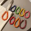 Blueberry Bag Charm Strawberry Mobile Phone Chain Fashion Fruit Beads Keychain  Backpack Hanging