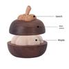 Wood Essential Oil Diffuser Mangosteen Shape Aromatherapies Diffuser for Home Office Bedroom Car Decors Oil Diffusers