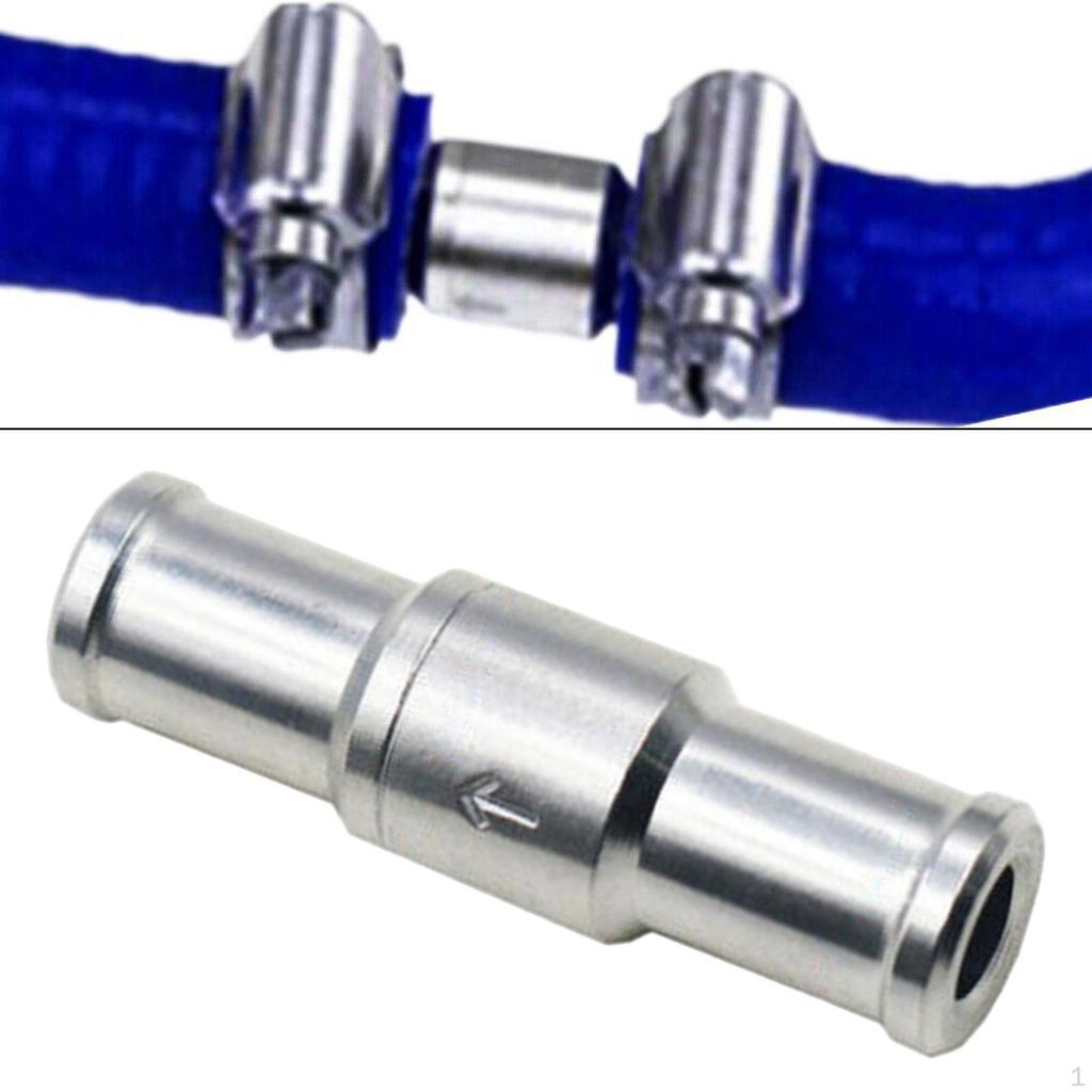 6-12mm Inline Non-return Check Valve Auminium Fuel Water Gas Air Vacuum