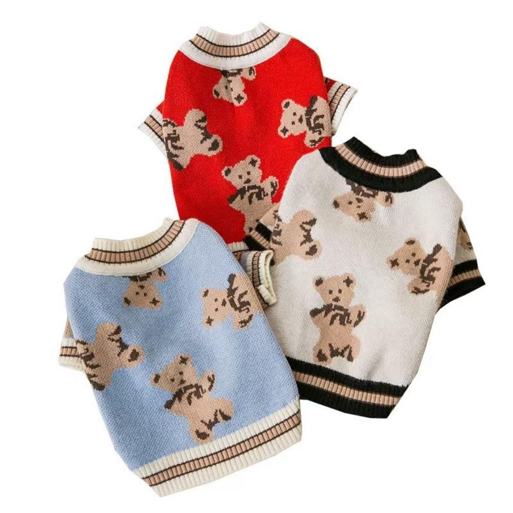 Warm Pet Dog Clothes Knitted Dog Winter Clothes  for Small Medium Dogs Chihuahua Puppy Pet