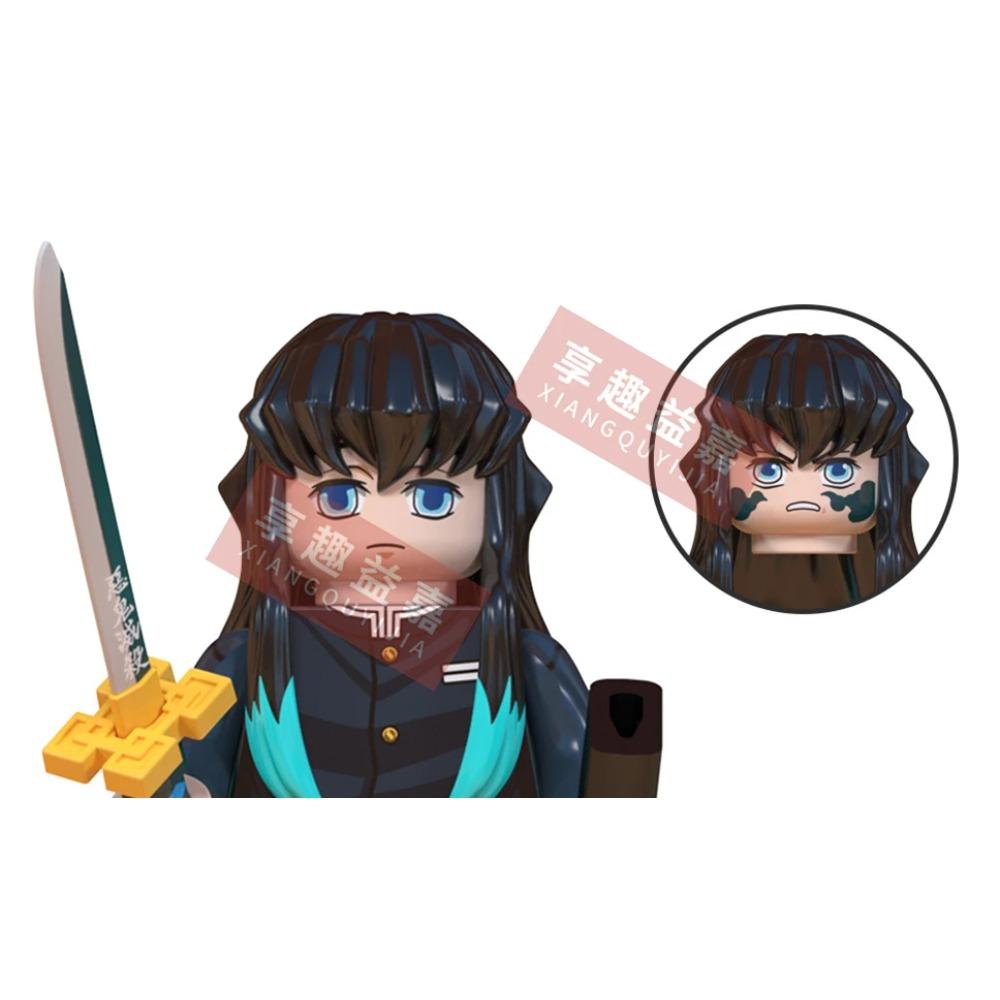 WM Blocks 6116 6137 6138 Demon Slayer Tanjirou Nezuko Inosuke Zenitsu Giyuu Rengoku Uzui Tengen Anime Bricks Building Blocks