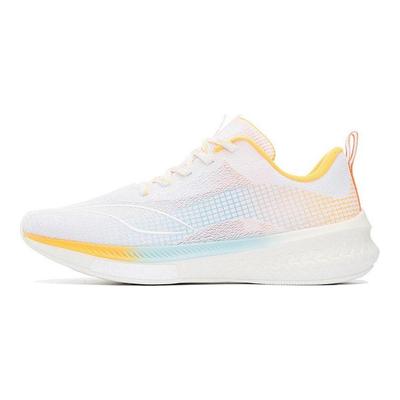 Li Ning Red Rabbit 5 Pro Bequeme Stoßdämpfung Rutschfest Abriebfest Low-Top Laufschuhe Herren Laufschuhe Weiß Gelb ARMS003-12