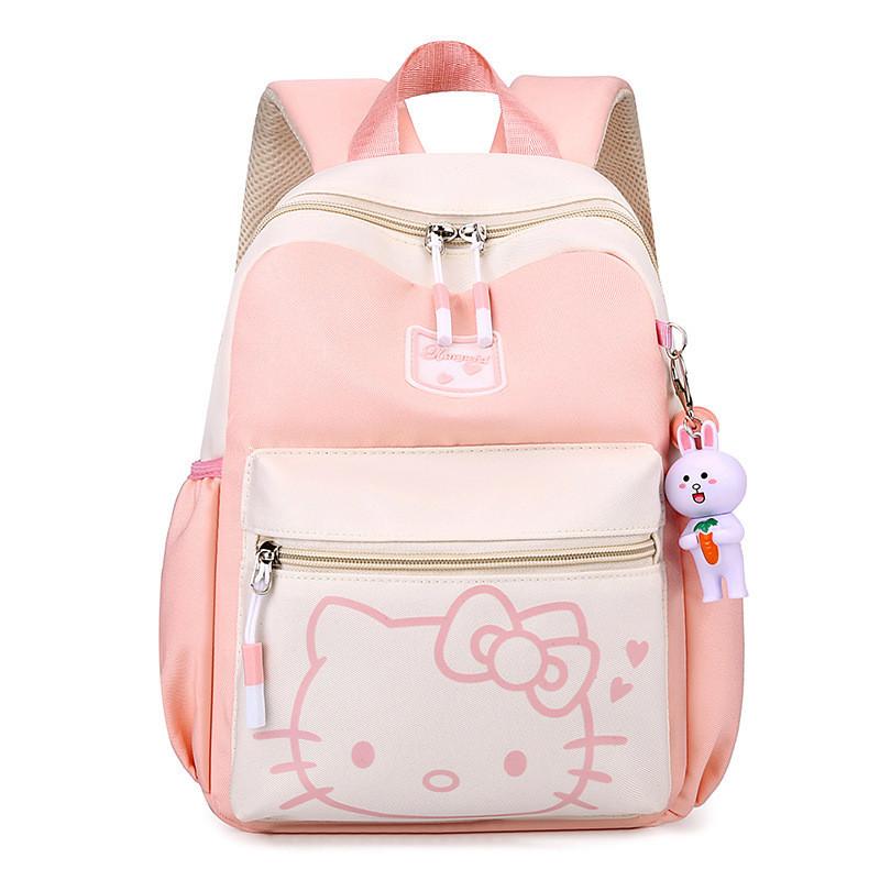 Adorable Cartoon Backpack For Girls Trendy Oxford Fabric Fun Lightweight School Bag