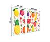 PLACA PROTECTORA DE CRISTAL PARA COCINA 90x52 FRUTAS