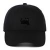 Soft Baseball Cap Embroidered with a Black Cat, Suitable for Men and Women, Duckbill Hat