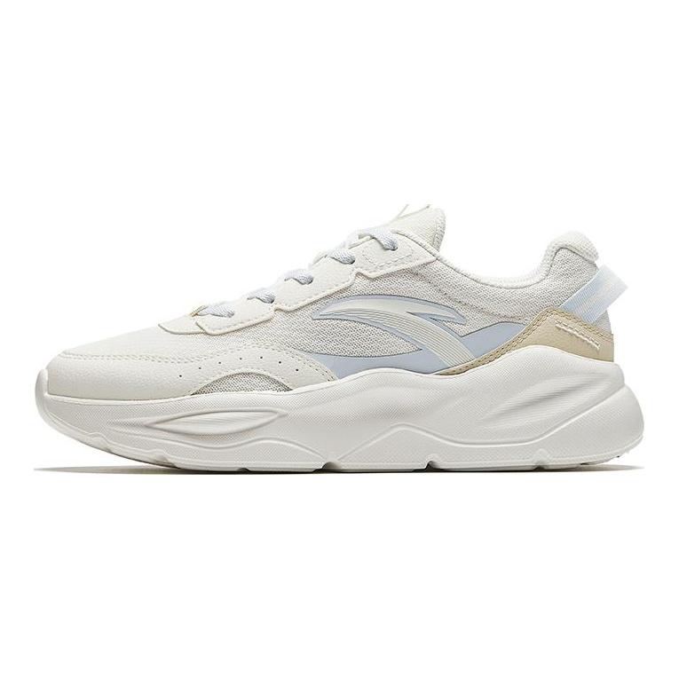 Anta Unruly Series Abrasion Resistant Cushioning Low Top Casual Shoes Women's White Gray Yellow 922628833-2