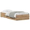 Lit vidaXL Artisan Chêne 90x190 cm Bois d'ingénierie 3333991