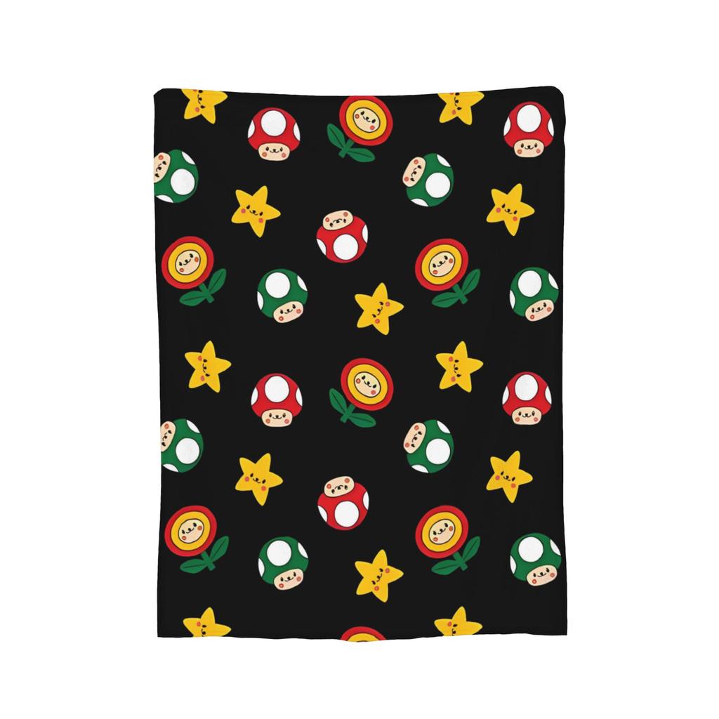 Roztomilý Boo Marios Potah na deku Flanelové přehozy Dekorace postele pohovky Měkké teplé přehozy,