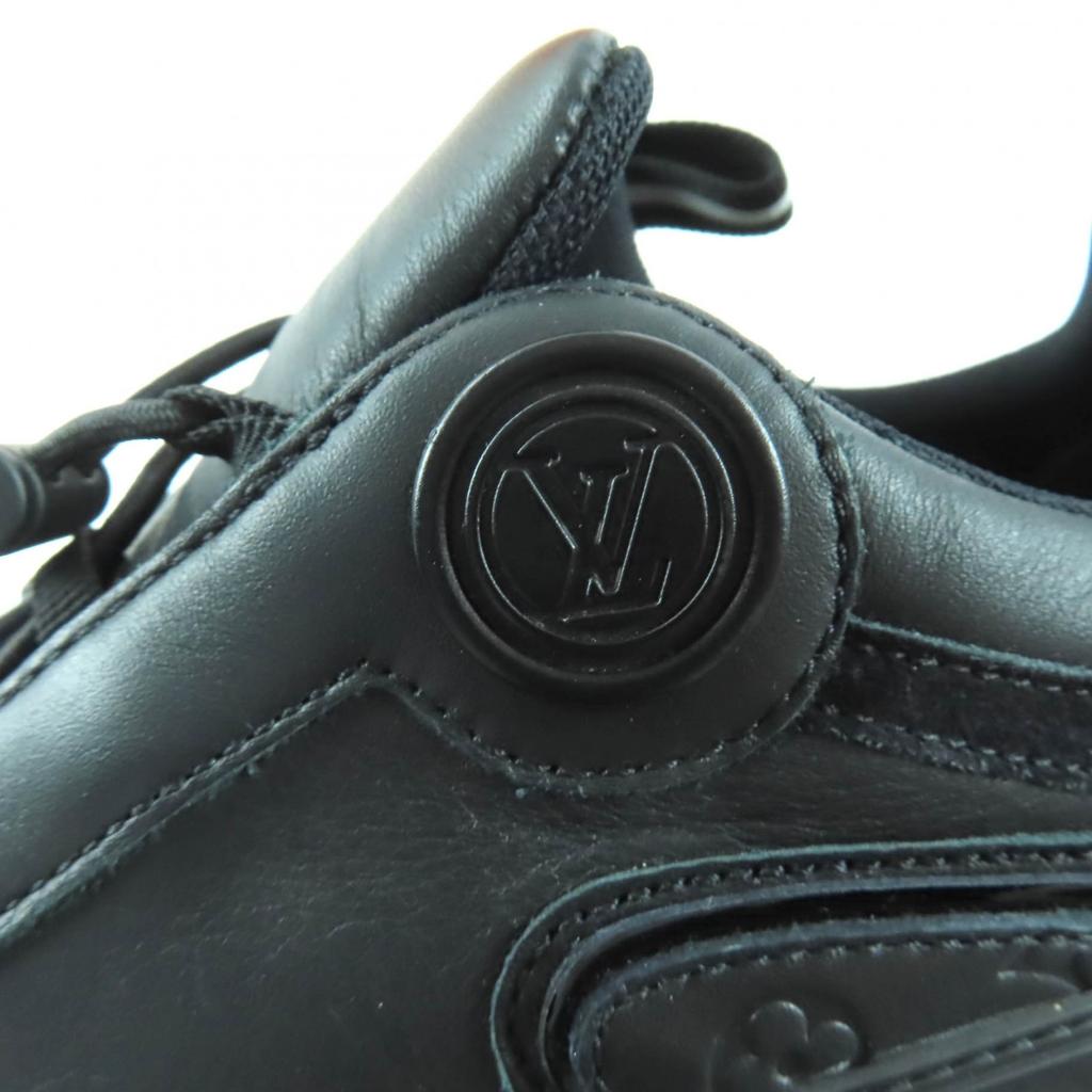 Pristine LOUIS VUITTON Sneakers Lash Line Black Leather Women 37 Used