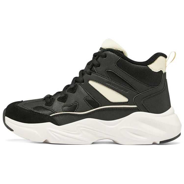 Skechers Stamina Airy Comfortable Versatile High-Top Dad Shoes Women sneakers Black 167273-BKNT